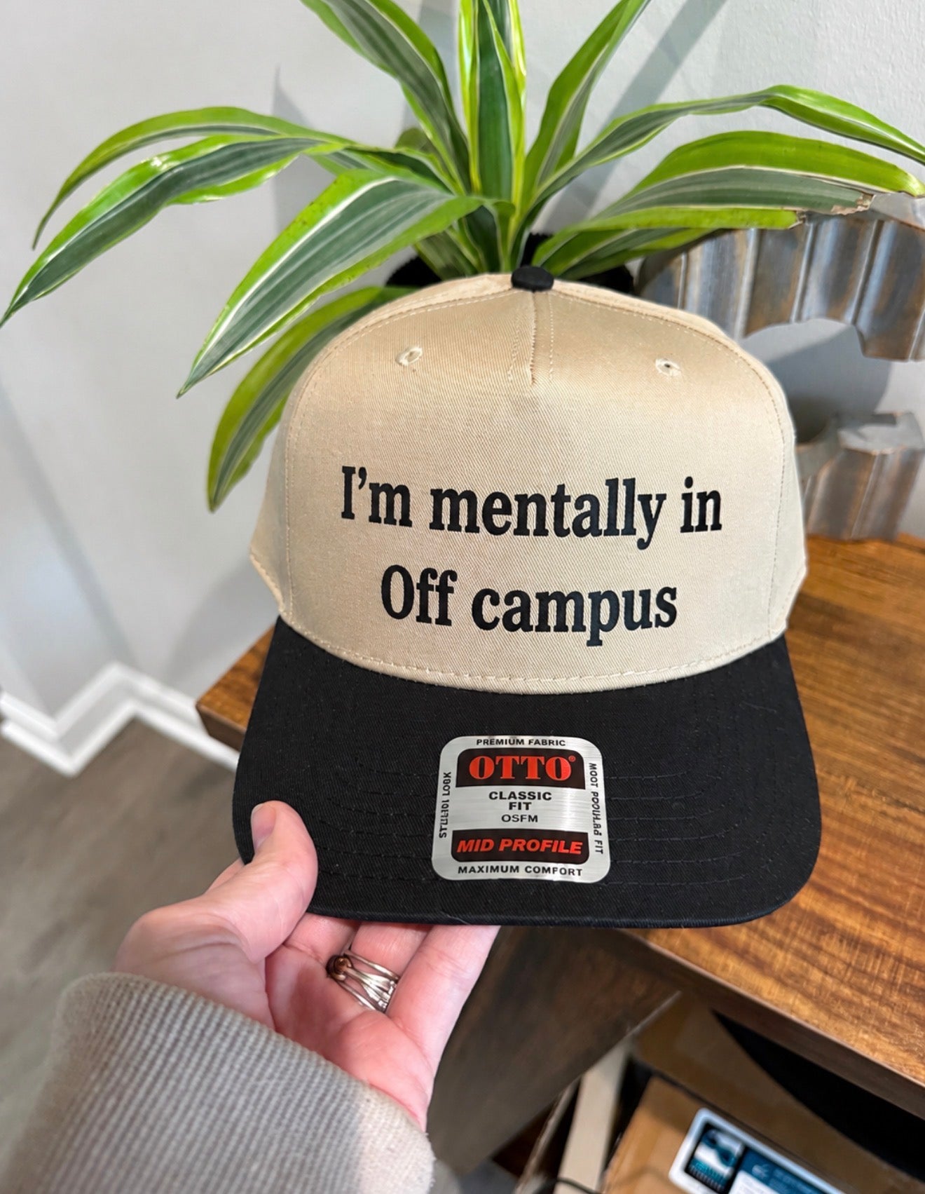 I’m mentally in off campus trucker hat