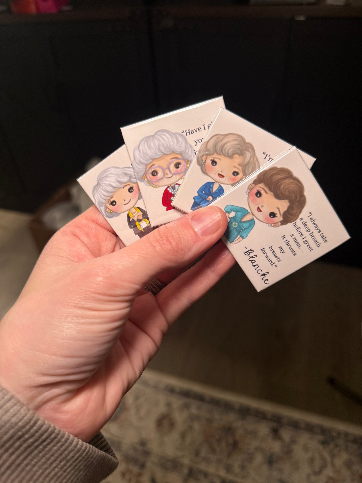 4pk Golden Girls Magnet set