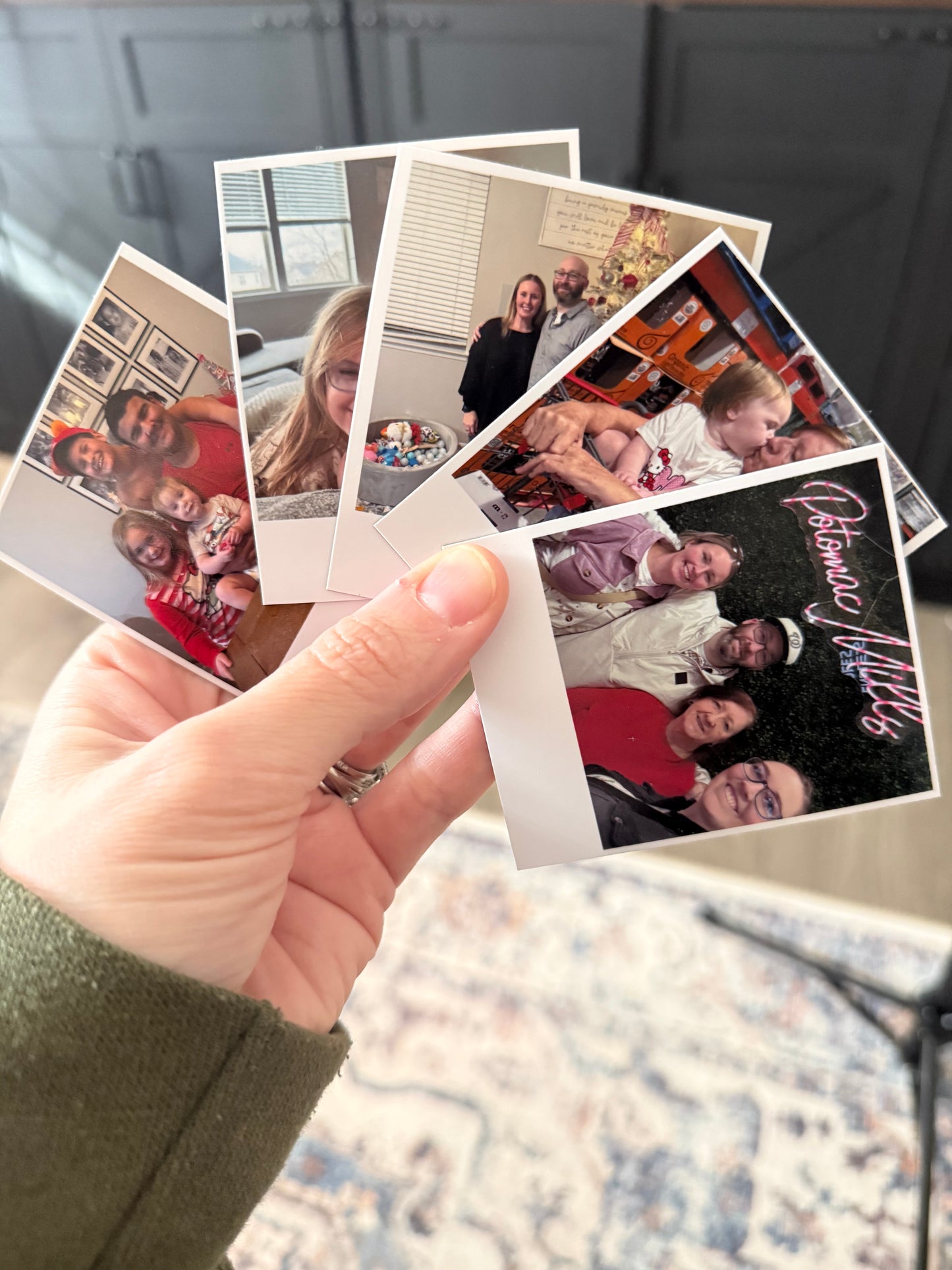 12pk Polaroid Magnets Custom Made Photo Magnets for Refrigerator Decor Personalized Family Photos