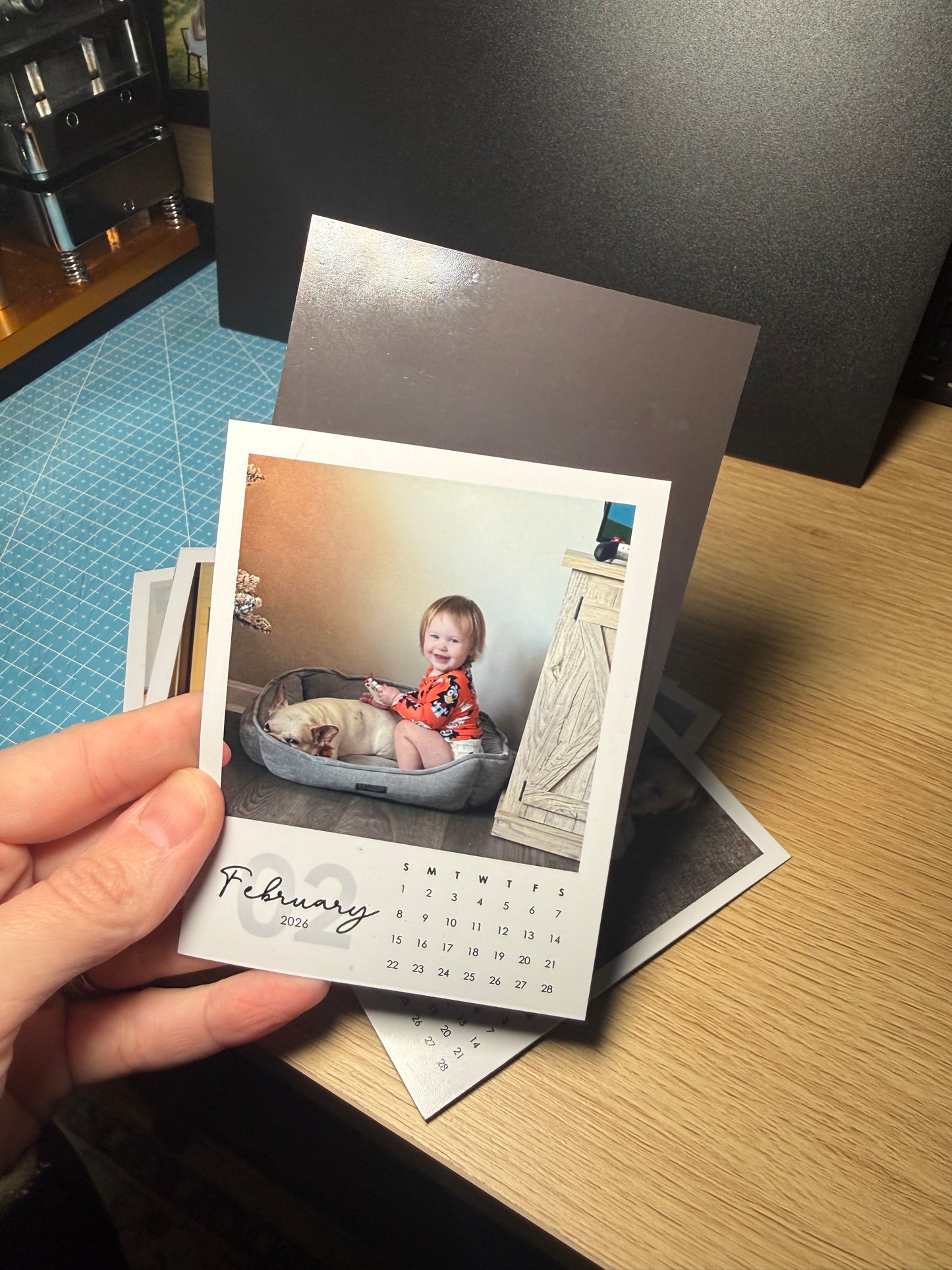 Mini Photo Magnet Calendar 2026