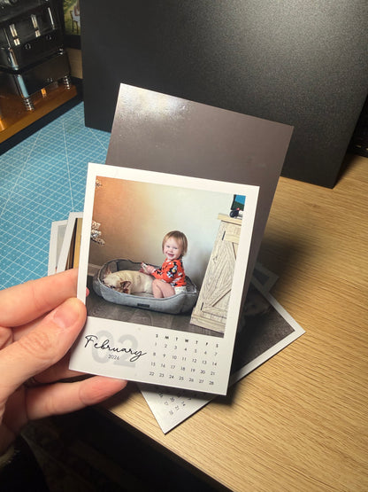 Mini Photo Magnet Calendar 2026