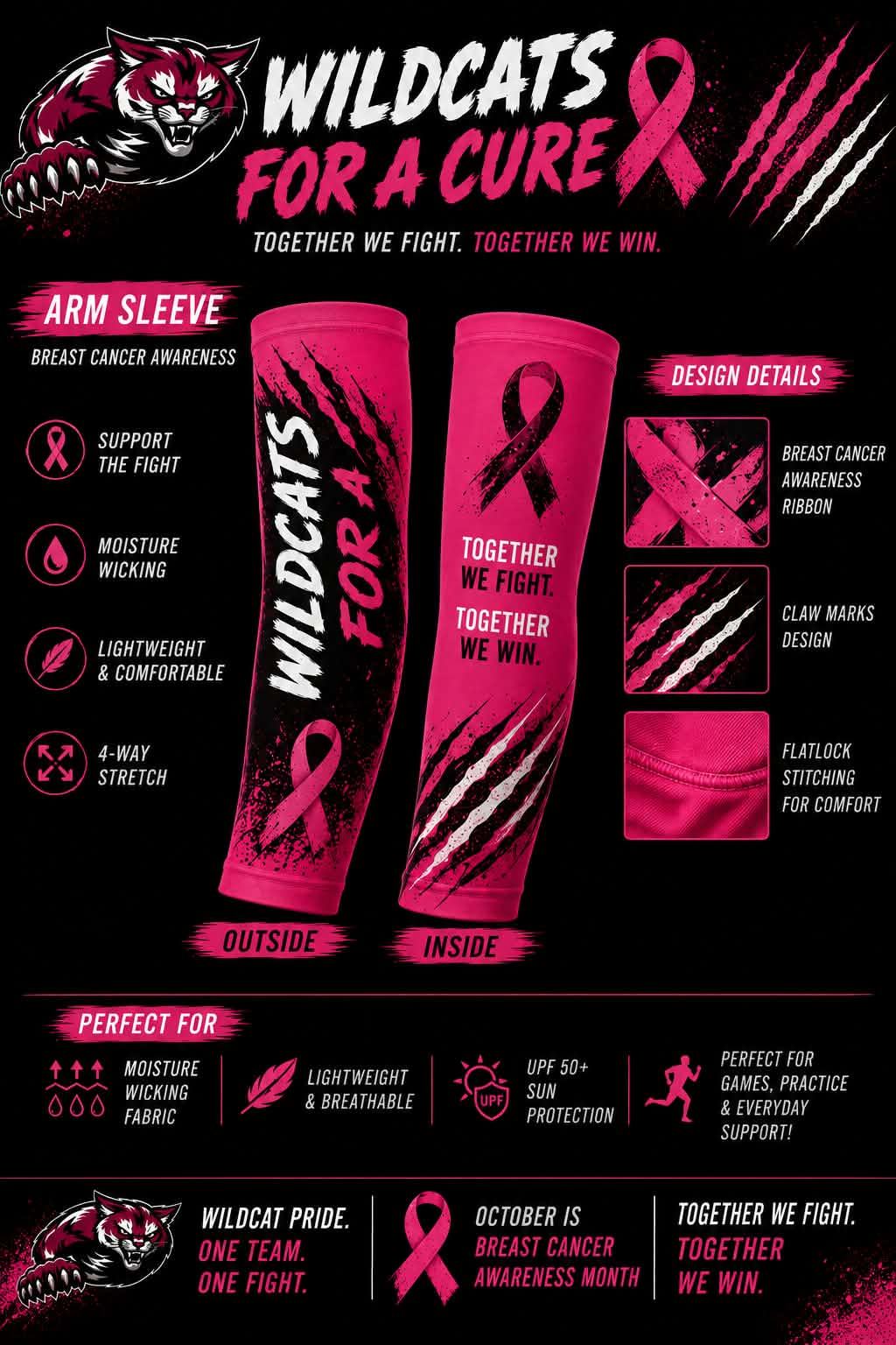 FRYFL Breast Cancer Armsleeve
