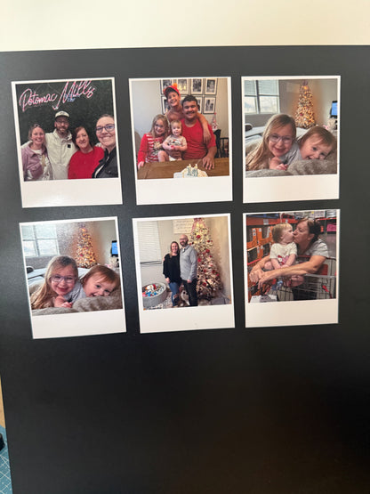12pk Polaroid Magnets Custom Made Photo Magnets for Refrigerator Decor Personalized Family Photos