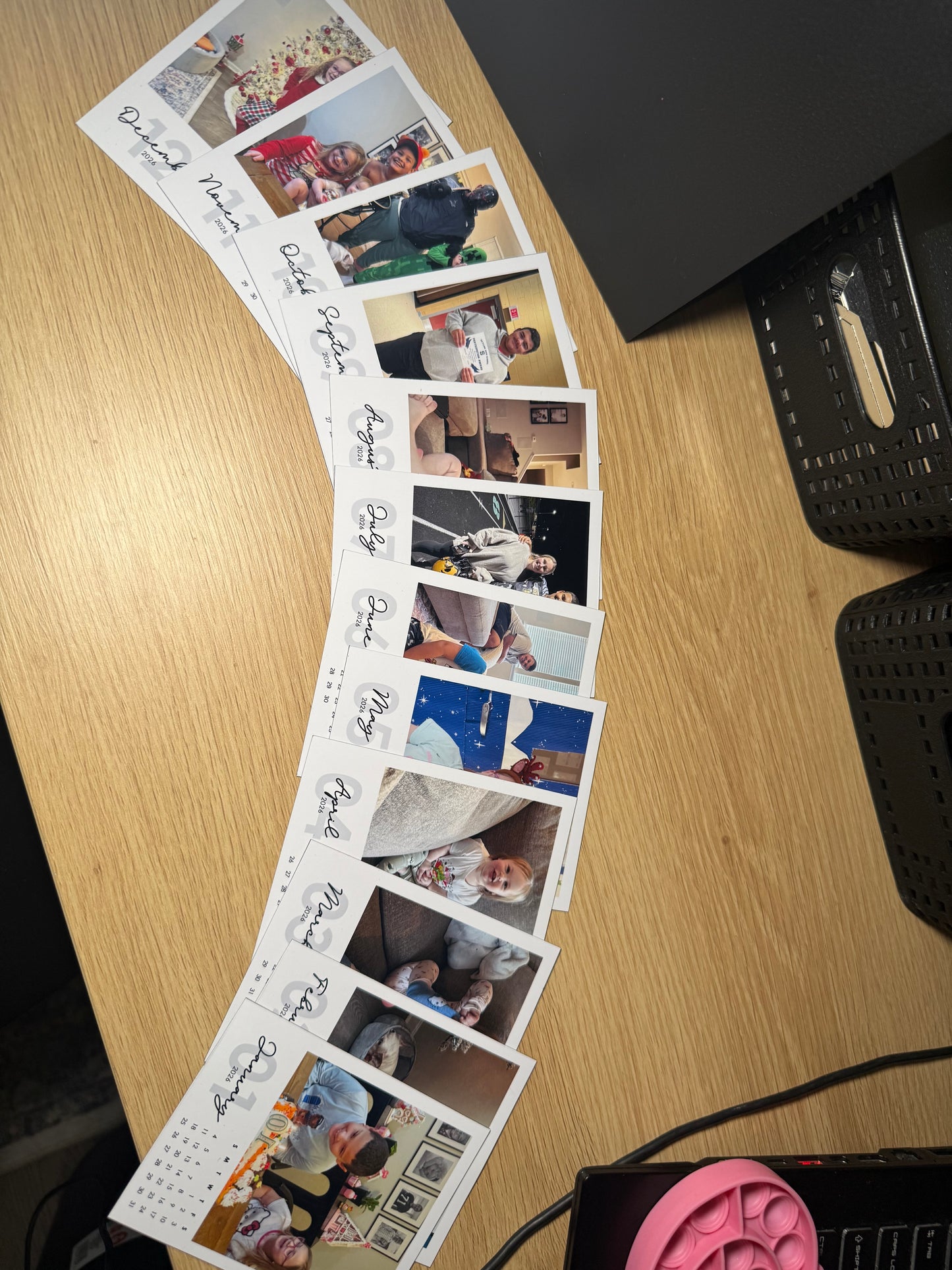 Mini Photo Magnet Calendar 2026