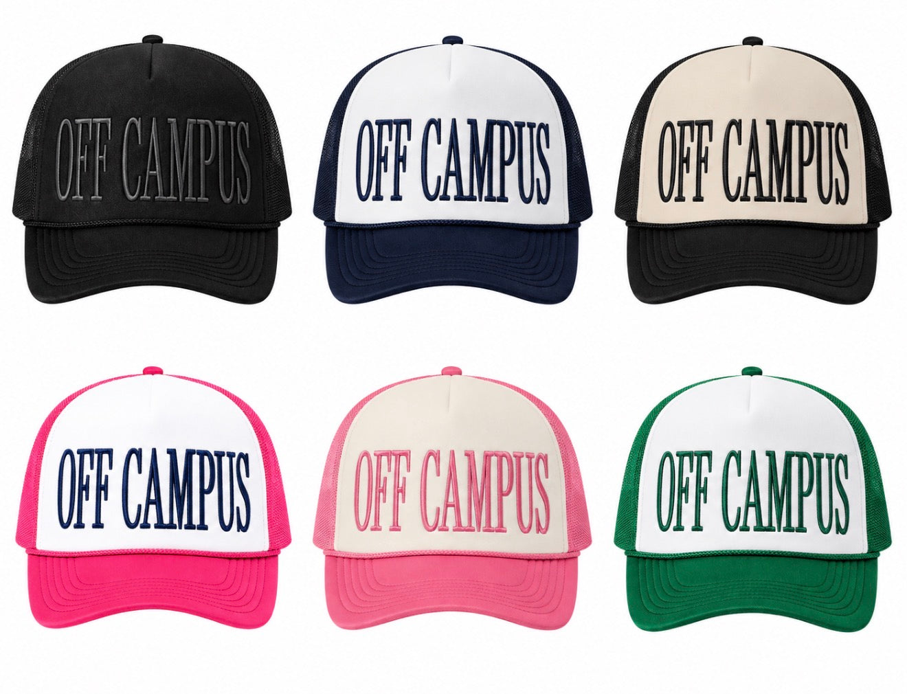 “Off Campus” foam trucker hat