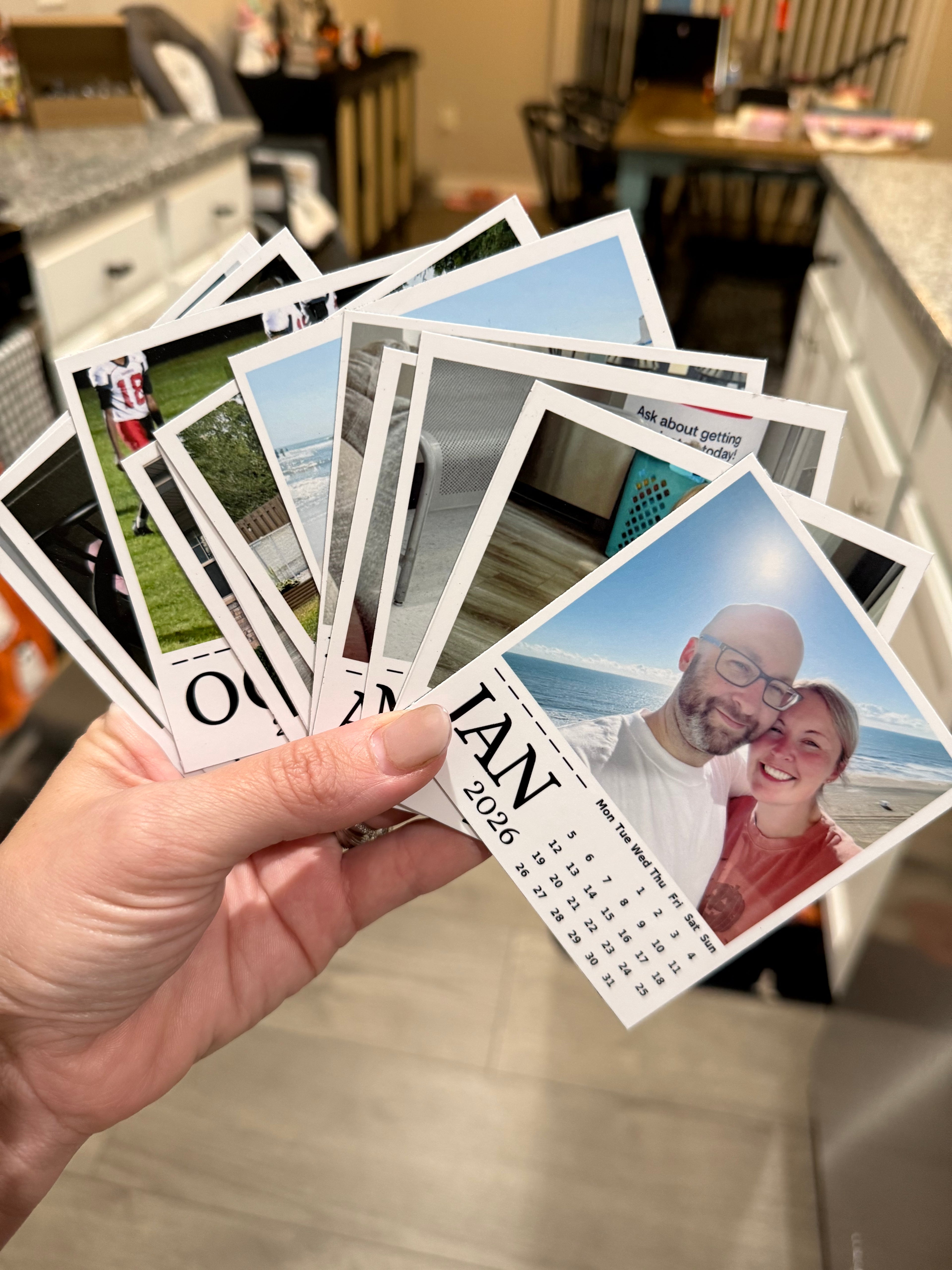 Mini Photo Magnet Calendar 2026