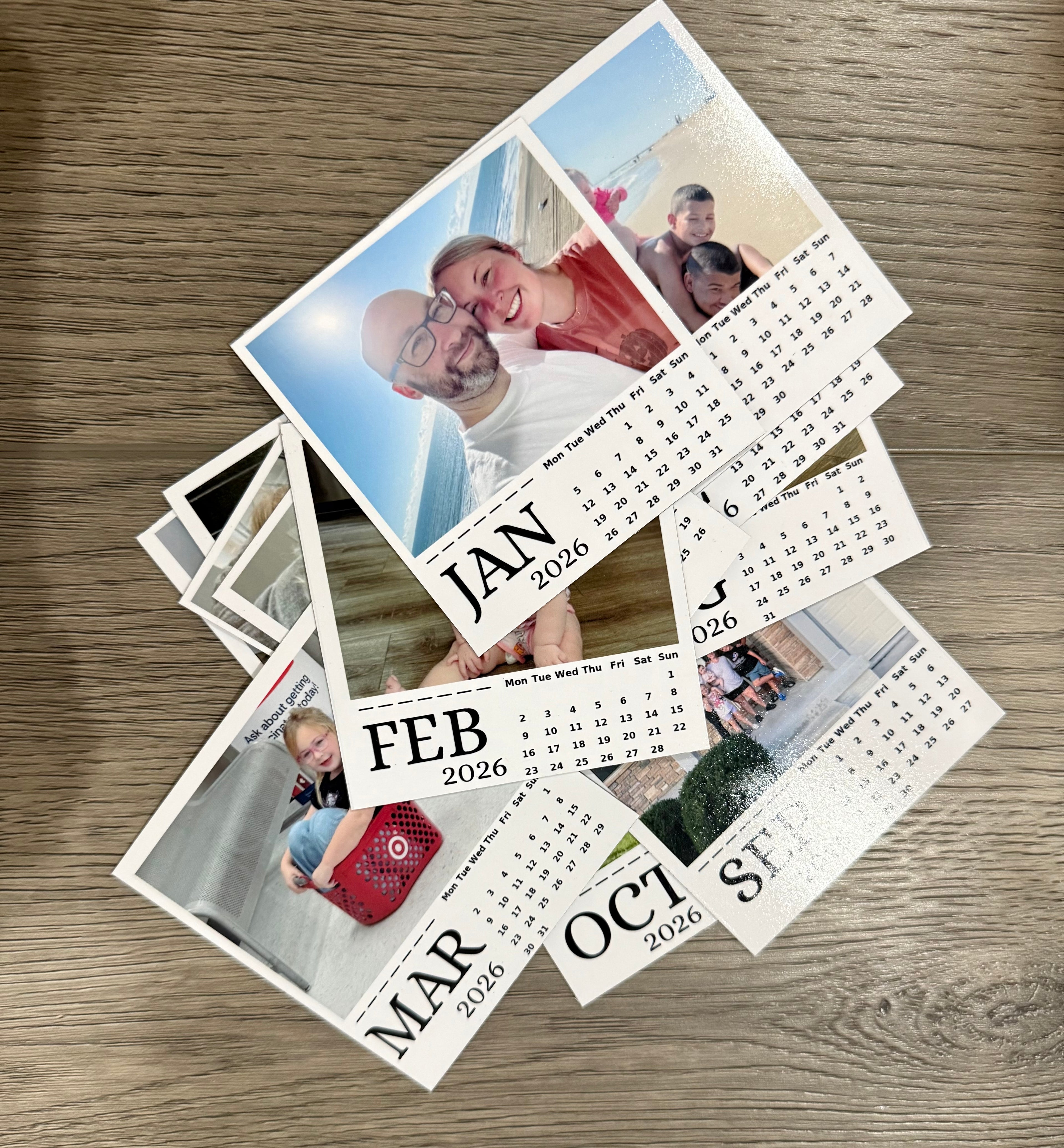 Mini Photo Magnet Calendar 2026
