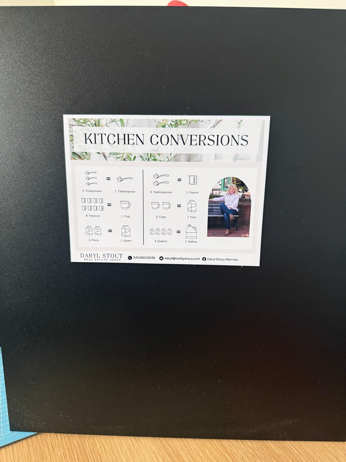 4x6 Kitchen Conversion Realtor Photo Magnet Advertisement for Real Estate Listings Ideal for Attracting Potential Buyers